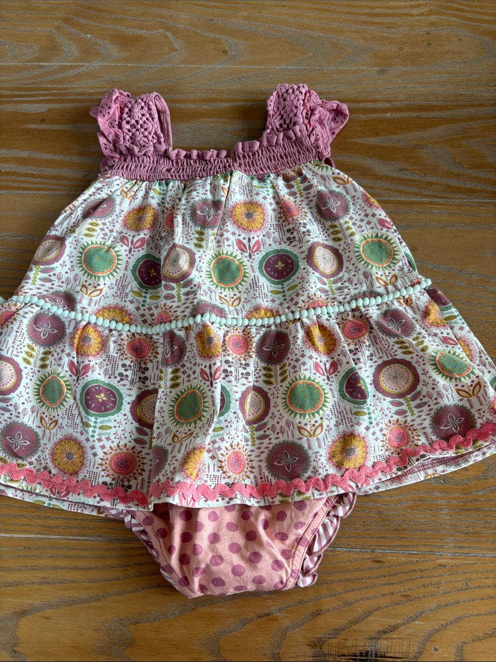 Matilda Jane Purple & Pink Patterned Ruffle Dress Duo - Picture 8 of 8